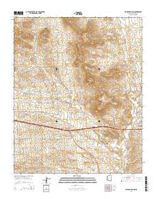 Tin Mountain NW Arizona Current topographic map, 1:24000 scale, 7.5 X 7.5 Minute, Year 2014