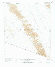 Tinajas Altas Arizona Historical topographic map, 1:62500 scale, 15 X 15 Minute, Year 1965