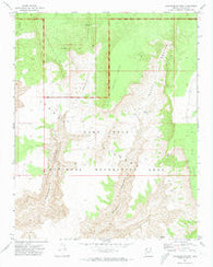 Tincanebitts Point Arizona Historical topographic map, 1:24000 scale, 7.5 X 7.5 Minute, Year 1971