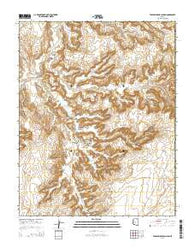 Toenleshushe Canyon Arizona Current topographic map, 1:24000 scale, 7.5 X 7.5 Minute, Year 2014