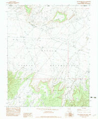 Toh Atin Mesa East Arizona Historical topographic map, 1:24000 scale, 7.5 X 7.5 Minute, Year 1982