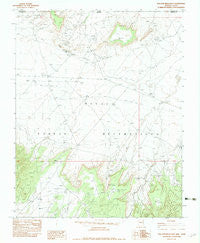 Toh Atin Mesa East Arizona Historical topographic map, 1:24000 scale, 7.5 X 7.5 Minute, Year 1982