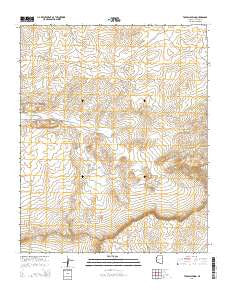 Tolapai Spring Arizona Current topographic map, 1:24000 scale, 7.5 X 7.5 Minute, Year 2014