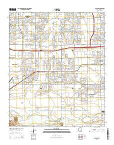 Tolleson Arizona Current topographic map, 1:24000 scale, 7.5 X 7.5 Minute, Year 2014
