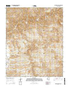 Tom Brown Canyon Arizona Current topographic map, 1:24000 scale, 7.5 X 7.5 Minute, Year 2014