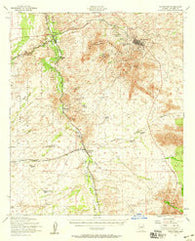 Tombstone Arizona Historical topographic map, 1:62500 scale, 15 X 15 Minute, Year 1952