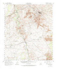 Tombstone Arizona Historical topographic map, 1:62500 scale, 15 X 15 Minute, Year 1952