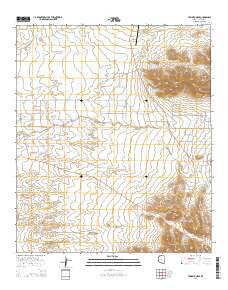 Tombstone SE Arizona Current topographic map, 1:24000 scale, 7.5 X 7.5 Minute, Year 2014