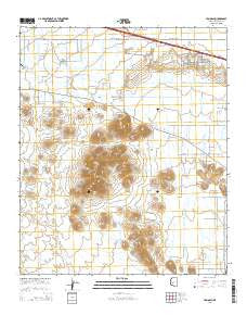 Tonopah Arizona Current topographic map, 1:24000 scale, 7.5 X 7.5 Minute, Year 2014