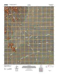 Topawa Arizona Historical topographic map, 1:24000 scale, 7.5 X 7.5 Minute, Year 2011