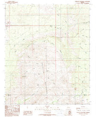 Tortolita Mountains Arizona Historical topographic map, 1:24000 scale, 7.5 X 7.5 Minute, Year 1988