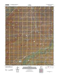 Tovar Mesa East Arizona Historical topographic map, 1:24000 scale, 7.5 X 7.5 Minute, Year 2011