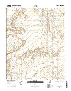 Tovar Mesa East Arizona Current topographic map, 1:24000 scale, 7.5 X 7.5 Minute, Year 2014