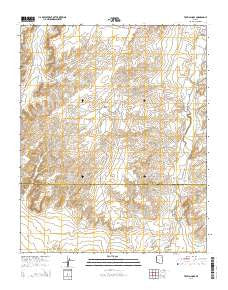 Toyei School Arizona Current topographic map, 1:24000 scale, 7.5 X 7.5 Minute, Year 2014