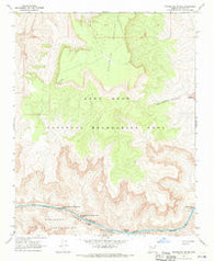 Travertine Rapids Arizona Historical topographic map, 1:24000 scale, 7.5 X 7.5 Minute, Year 1967