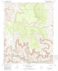 Travertine Rapids Arizona Historical topographic map, 1:24000 scale, 7.5 X 7.5 Minute, Year 1967