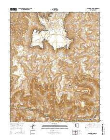Travertine Rapids Arizona Current topographic map, 1:24000 scale, 7.5 X 7.5 Minute, Year 2014