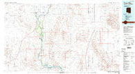 Trigo Mts Arizona Historical topographic map, 1:100000 scale, 30 X 60 Minute, Year 1986