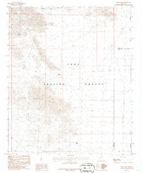 Trigo Pass Arizona Historical topographic map, 1:24000 scale, 7.5 X 7.5 Minute, Year 1986