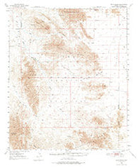 Trigo Peaks Arizona Historical topographic map, 1:62500 scale, 15 X 15 Minute, Year 1954