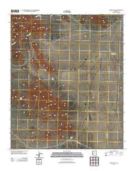 Trigo Pass Arizona Historical topographic map, 1:24000 scale, 7.5 X 7.5 Minute, Year 2011