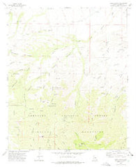 Tripp Canyon Arizona Historical topographic map, 1:24000 scale, 7.5 X 7.5 Minute, Year 1972