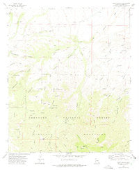 Tripp Canyon Arizona Historical topographic map, 1:24000 scale, 7.5 X 7.5 Minute, Year 1972