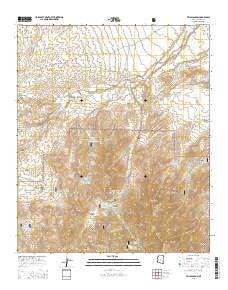 Tripp Canyon Arizona Current topographic map, 1:24000 scale, 7.5 X 7.5 Minute, Year 2014