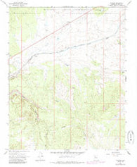 Truxton Arizona Historical topographic map, 1:24000 scale, 7.5 X 7.5 Minute, Year 1968