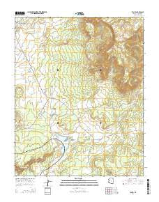 Tsaile Arizona Current topographic map, 1:24000 scale, 7.5 X 7.5 Minute, Year 2014