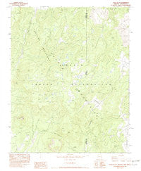 Tsaile Butte Arizona Historical topographic map, 1:24000 scale, 7.5 X 7.5 Minute, Year 1982