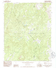 Tsaile Butte Arizona Historical topographic map, 1:24000 scale, 7.5 X 7.5 Minute, Year 1982