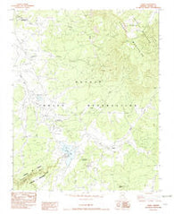 Tsaile Arizona Historical topographic map, 1:24000 scale, 7.5 X 7.5 Minute, Year 1982