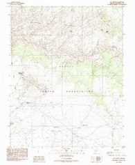 Tse Esgizii Arizona Historical topographic map, 1:24000 scale, 7.5 X 7.5 Minute, Year 1985