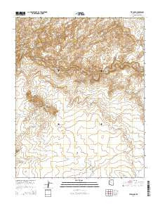 Tse Esgizii Arizona Current topographic map, 1:24000 scale, 7.5 X 7.5 Minute, Year 2014