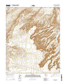 Tuba City SE Arizona Current topographic map, 1:24000 scale, 7.5 X 7.5 Minute, Year 2014