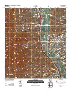Tubac Arizona Historical topographic map, 1:24000 scale, 7.5 X 7.5 Minute, Year 2012