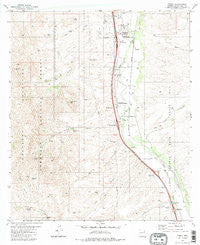 Tubac Arizona Historical topographic map, 1:24000 scale, 7.5 X 7.5 Minute, Year 1981