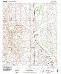 Tubac Arizona Historical topographic map, 1:24000 scale, 7.5 X 7.5 Minute, Year 1996