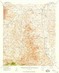 Tubac Arizona Historical topographic map, 1:62500 scale, 15 X 15 Minute, Year 1957
