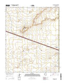 Tucker Mesa Arizona Current topographic map, 1:24000 scale, 7.5 X 7.5 Minute, Year 2014