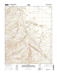 Tucker Mesa NW Arizona Current topographic map, 1:24000 scale, 7.5 X 7.5 Minute, Year 2014