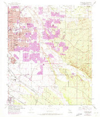 Tucson East Arizona Historical topographic map, 1:24000 scale, 7.5 X 7.5 Minute, Year 1957