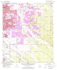 Tucson East Arizona Historical topographic map, 1:24000 scale, 7.5 X 7.5 Minute, Year 1957