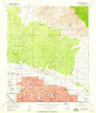 Tucson North Arizona Historical topographic map, 1:24000 scale, 7.5 X 7.5 Minute, Year 1957