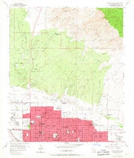 Tucson North Arizona Historical topographic map, 1:24000 scale, 7.5 X 7.5 Minute, Year 1957
