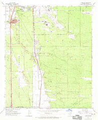 Tucson SW Arizona Historical topographic map, 1:24000 scale, 7.5 X 7.5 Minute, Year 1968