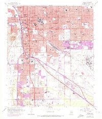 Tucson Arizona Historical topographic map, 1:24000 scale, 7.5 X 7.5 Minute, Year 1957