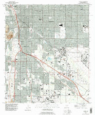 Tucson Arizona Historical topographic map, 1:24000 scale, 7.5 X 7.5 Minute, Year 1992