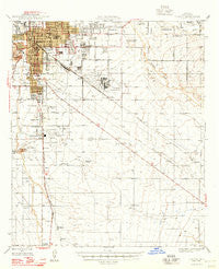 Tucson Arizona Historical topographic map, 1:62500 scale, 15 X 15 Minute, Year 1948